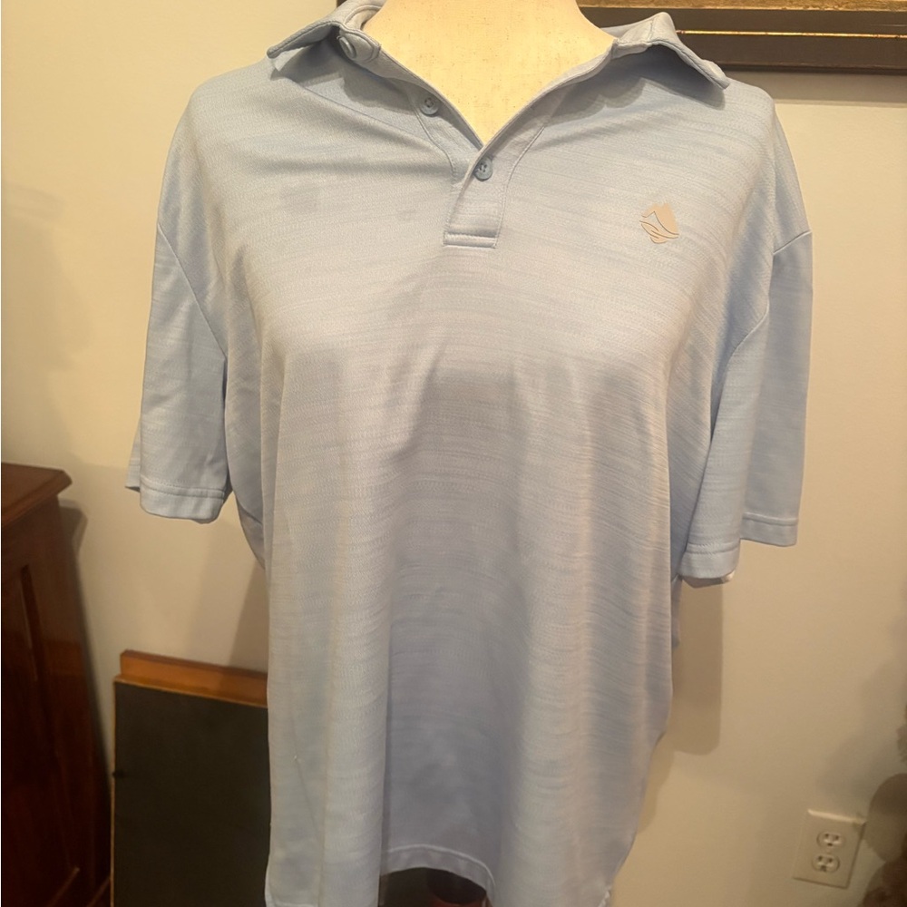Classic Blue Polo Shirt with Emblem